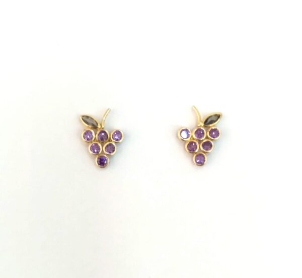 Par de Brincos Cacho de Uva Zirconia - Image 2