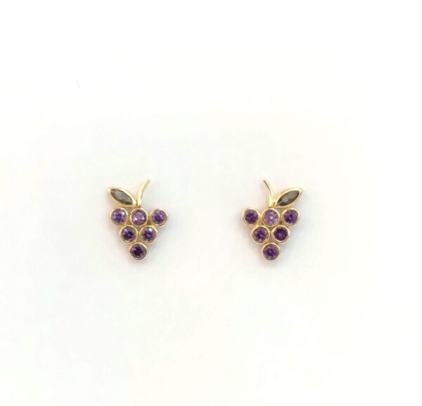 Par de Brincos Cacho de Uva Zirconia