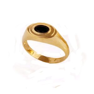 Anel Masculino com Ônix