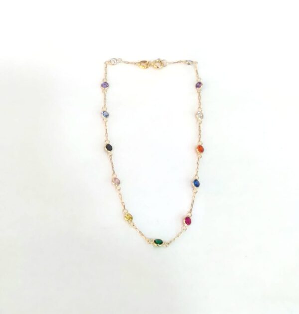 Pulseira com Zircônias coloridas - Image 2