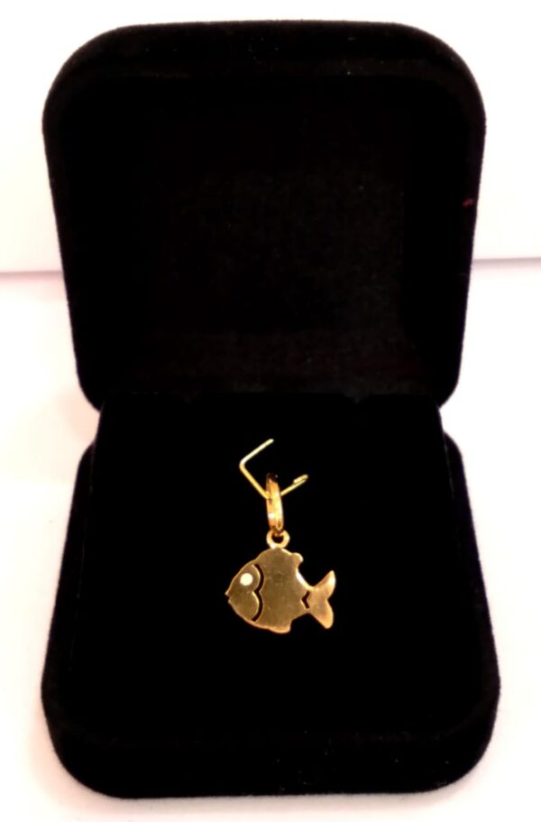 Pingente Peixe Esmaltado Dupla Face - Image 6