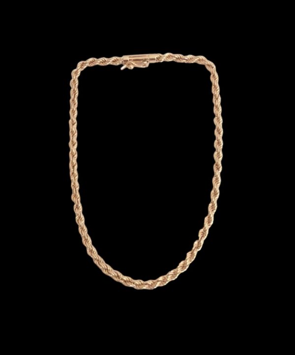 Pulseira Cordão Baiano Ouro Rosê - Image 3