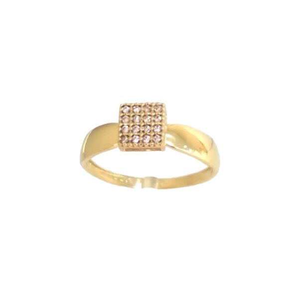 Anel chuveiro quadrado zirconia - Image 2