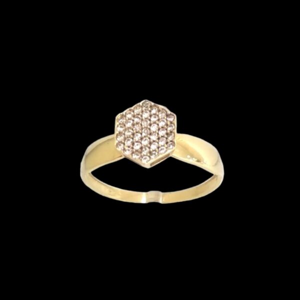 Anel Chuveiro Sextavado Zirconia - Image 3