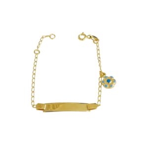 Pulseira Infantil Chapinha C/ Flor