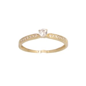 Anel 15 zirconias