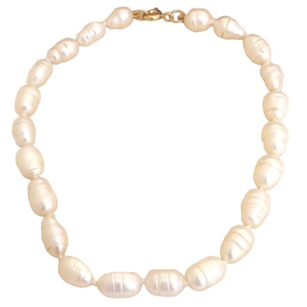 Pulseira Pérola Água doce Frisada