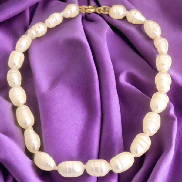 Pulseira Pérola Água doce Frisada - Image 3