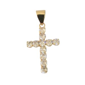 Pingente Cruz Zirconia