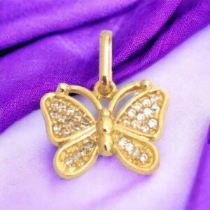 Pingente Borbolete C/ Zirconia