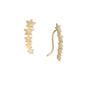 Par de Brincos Estrela Modelo Ear Cuff
