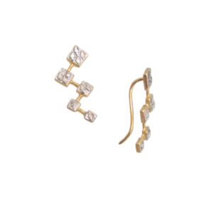 Par de Brincos Ear Cuff c/ Ródio