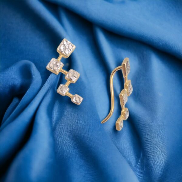 Par de Brincos Ear Cuff c/ Ródio - Image 3