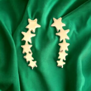 Par de Brincos Estrela Modelo Ear Cuff
