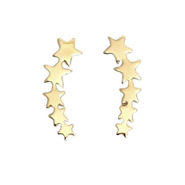Par de Brincos Estrela Modelo Ear Cuff - Image 2