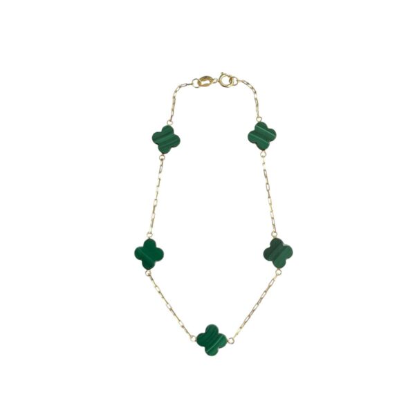 Pulseira trevo Malaquita verde - Image 4