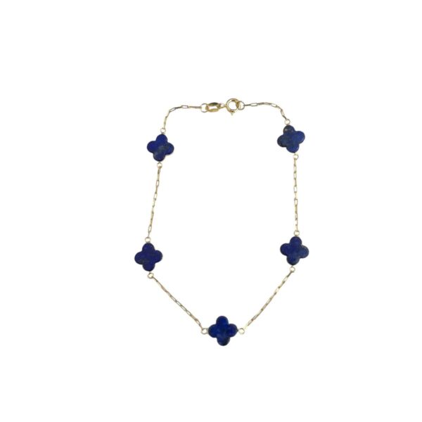 Pulseira Trevo Lápis-lazúli - Image 2