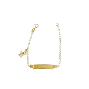 Pulseira infantil chapinha c/ cachorrinho