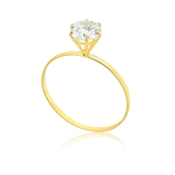 Anel solitário Zirconia - Image 3
