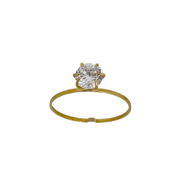 Anel solitário Zirconia - Image 4