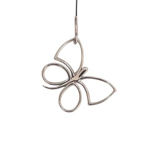 Pingente Borboleta Ouro Branco