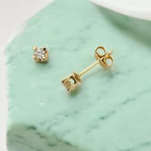 Par de Brincos Solitário Brilhante