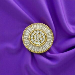 Pingente Modelo Pizza c/ Zircônia