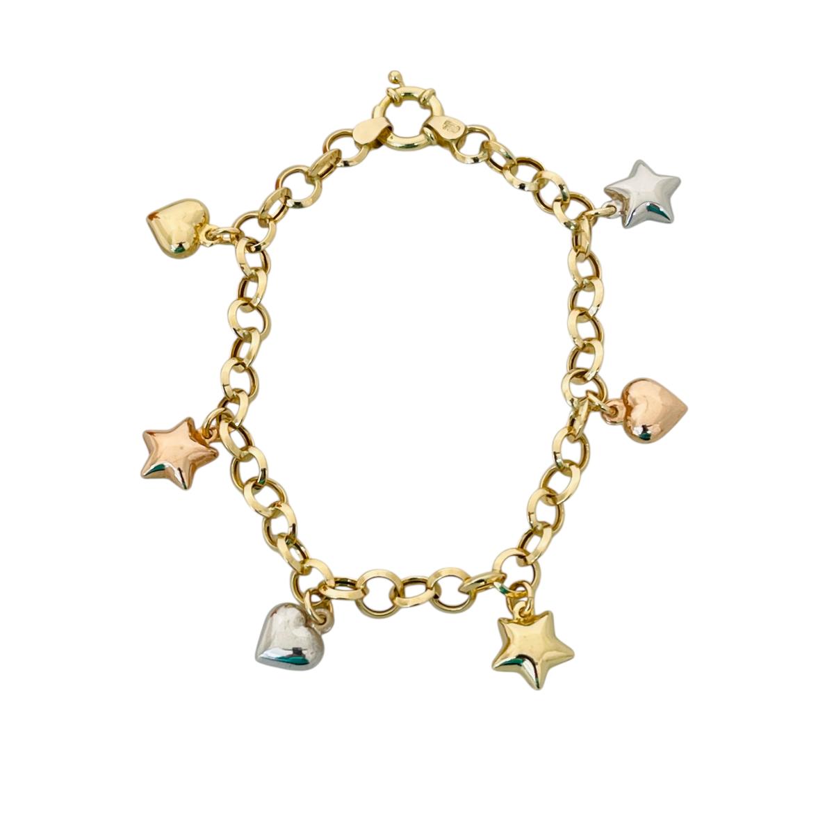 Pulseira Elo Português c/ pingentes - Imagem 2