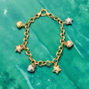 Pulseira Elo Português c/ pingentes